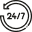 24/7 Access icon